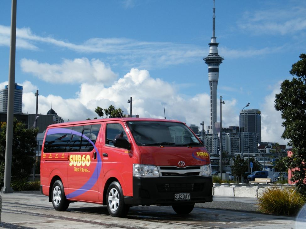 Sub60 1 hour courier van in Auckland.